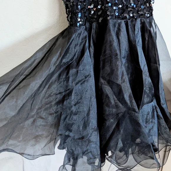 Sold! NWT Vintage Y2K Faviana Sequin High Neck Backless Dress - Picture 6 of 10